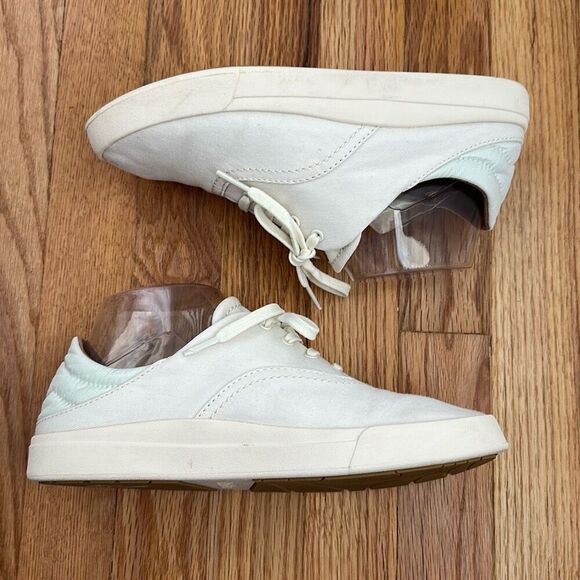 OluKai Kohu Canvas Off White Sneakers Women’s Size 7.5 - Picture 2 of 12